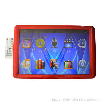 Universal 1 Din Portable DVD Player with 15.4" Full Motorized Screen